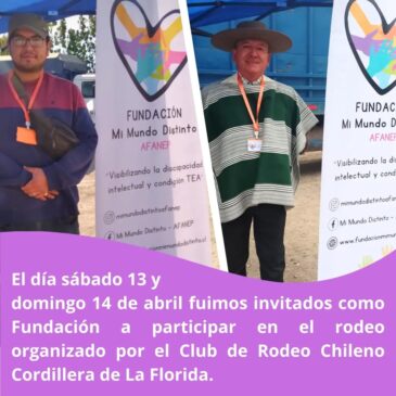 Estuvimos en el rodeo cobrando entradas en beneficio de nuestra Fundación
